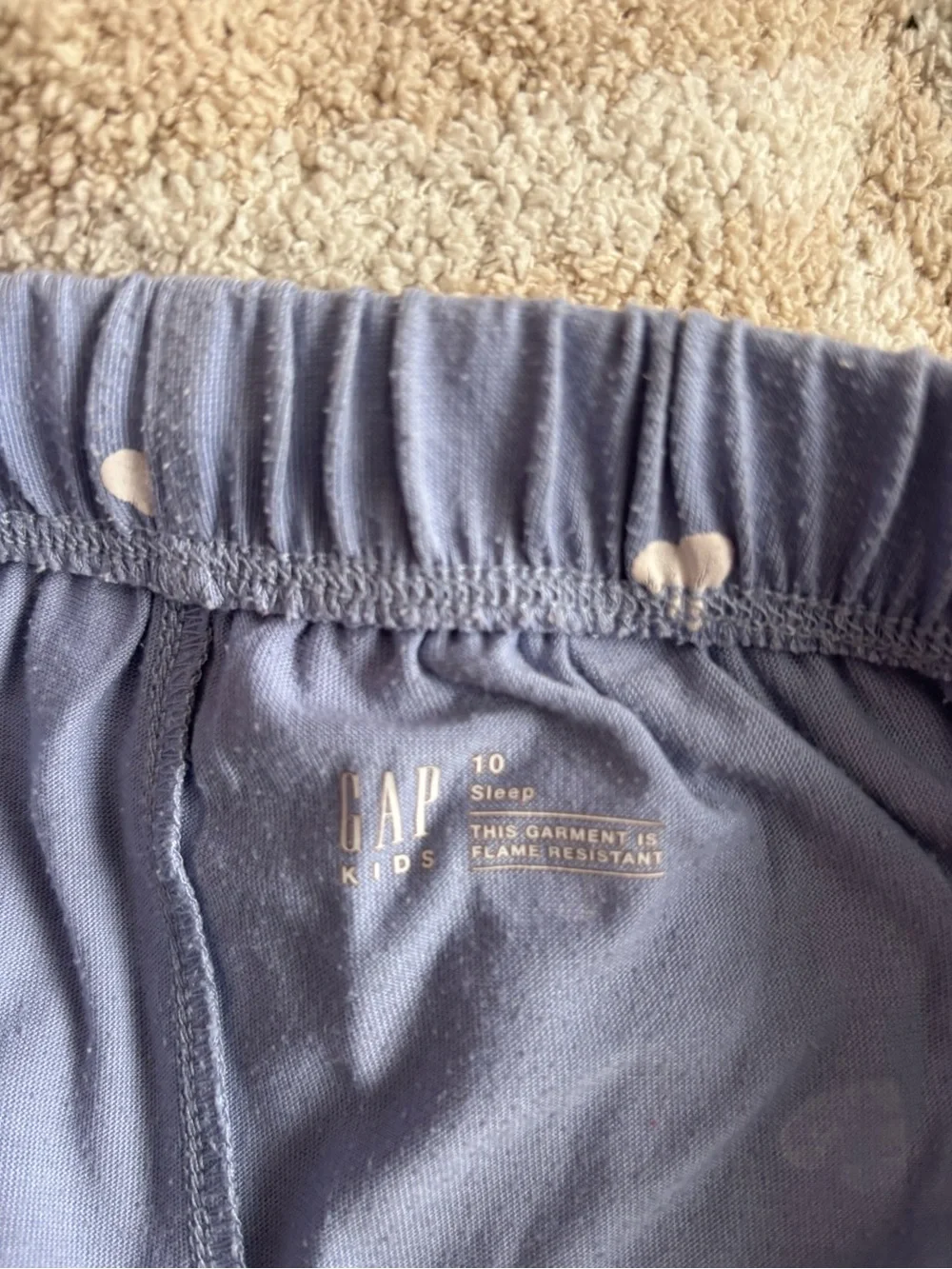 GAP Kids Purple Heart Print Sleep Shorts